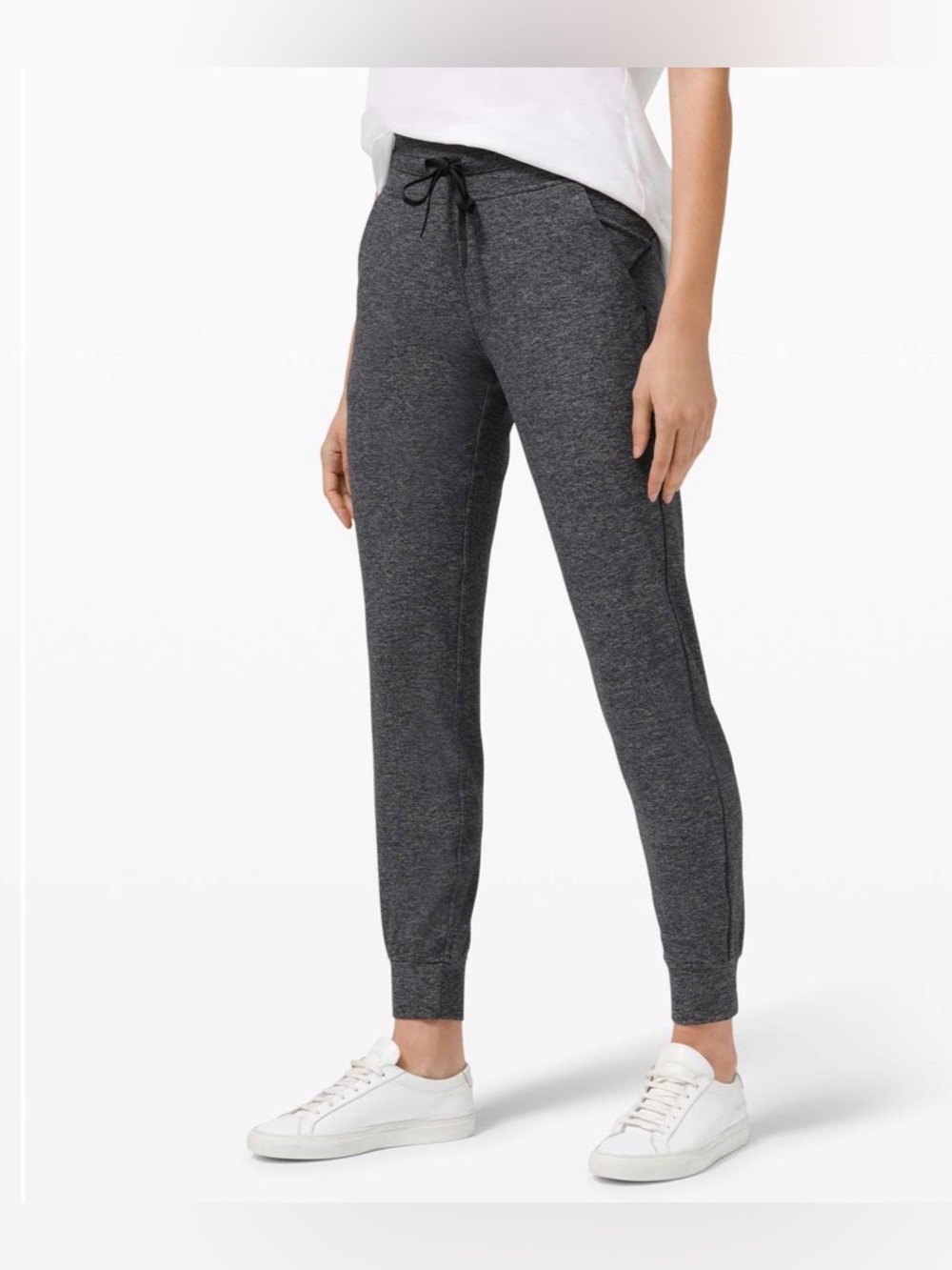 Lululemon Ready to Rulu Jogger 29" Heathered Raceway Grey / Black Size 8